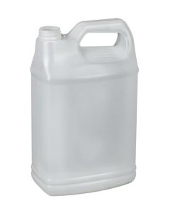 1 Gallon Natural HDPE F-Style Plastic Bottle, 38-400
