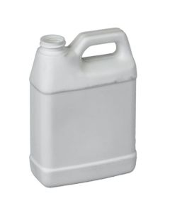 32 oz White HDPE F-Style Bottle with Cap, 38-400