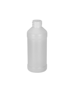 Plastic Round Cylinder Bottle – 8 oz.