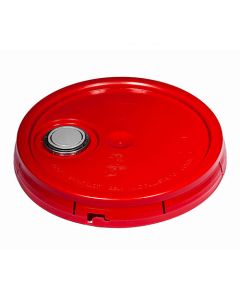 Rieke® FLEXSPOUT® UN Rated Plastic Pail Lid with Tear Tab - Red