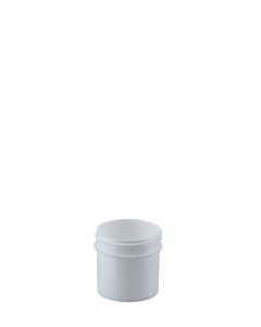 1 oz. Wide Mouth White Plastic Jar