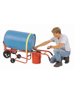 Drainer Drum Truck - Moldon Rubber Wheels - With Kickstand