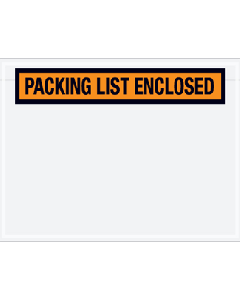 Packing List Envelope - Orange
