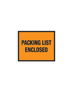 Packing List Envelope - Orange