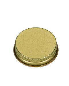 38-400 Gold Metal Screw Cap - Plastisol Liner