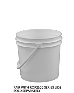 2 Gallon White Pail
