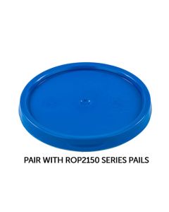 RightPail ™ 5 Gallon Tear Tab Plastic Pail Lid – Blue