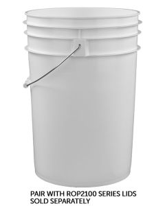 White plastic pail