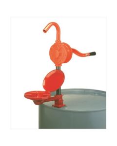 Economical Rotary Drum Pump With Curved Spout And Drip Pan - 48 Inch PVC Hose