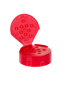 Red spice cap with 10 sift holes
