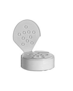 white spice cap with 10 sift holes