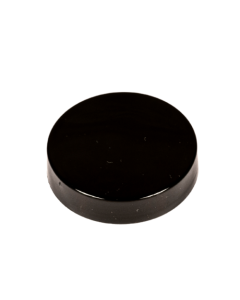 43-40 Black Smooth Sided Cap