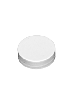 WHITE SMOOTH SIDED CAP WITH FOAM LINER