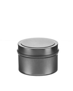 4 Oz. Deep Seamless Tin Can with Embossed Cover