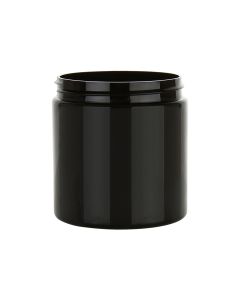 8 oz Black PET Straight Sided Jar 70-400