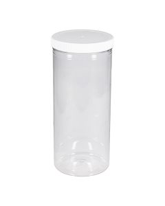 Tall clear jerky jar