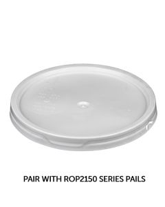 RightPail ™ 5 Gallon Tear Tab Plastic Pail Lid – White