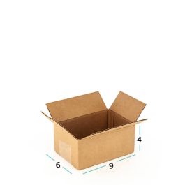 BX964 ShipRight ™ 9x6x4 Box, Single Wall 32 ECT, Kraft Corrugated