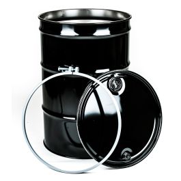 カ*★様 BARREL ROKI-Octagon-50W（中古） OH55-3R-F 55 Gallon Steel Drum, Open Head, UN Rated, Bolt Ring