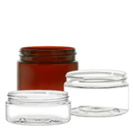Plastic Straight Sided Jars