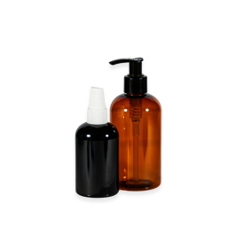 Plastic Boston Round Bottles