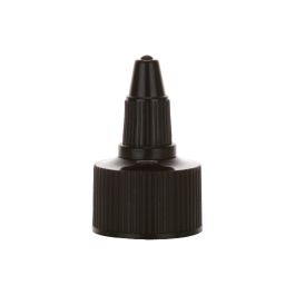 24-410 Black PP Twist Open/Close Cap - Unlined