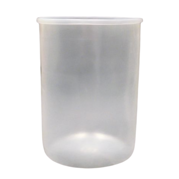 12 Gallon LDPE Natural Rigid Straight-Sided Drum Liner - 15 mil FDA Compliant