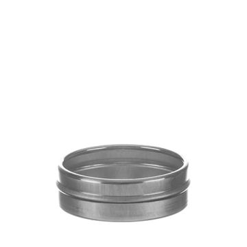 1/2 Ounce Seamless Metal Tin Bottom