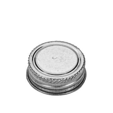 Tin Screw Cap for Metal Can - 1 1/4 Inch Alpha