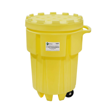 95 Gallon Plastic Salvage Drum - Wheeled