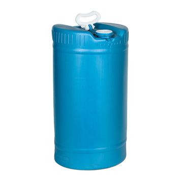 Blue 15 gallon pail