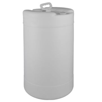 15 Gallon Plastic Drum, Closed Head - Natural, UN Rated