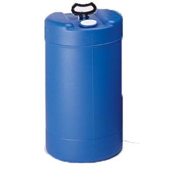 UN Rated 15 Gallon Plastic Drum - Closed Head, Blue