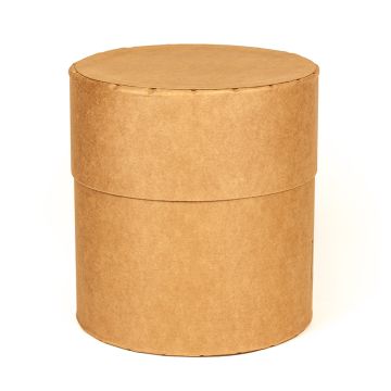 10 Gallon UN Rated Open Head Round Fiber Drum with Fiber Cover