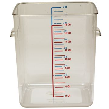 18 Quart Square Plastic Container - Rubbermaid® Food Storage
