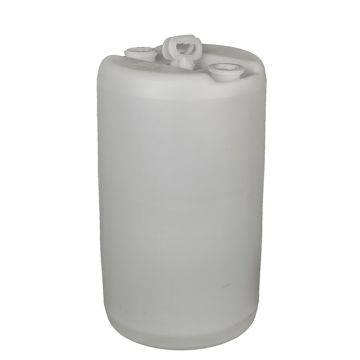 20 Gallon Closed Head Plastic Drum, UN Rated, 2 Handles - Natural