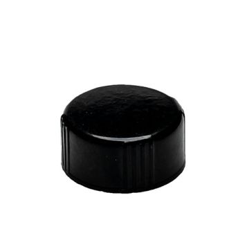 22-400 Black Phenolic Continuous Thread Cap - Polycone Liner