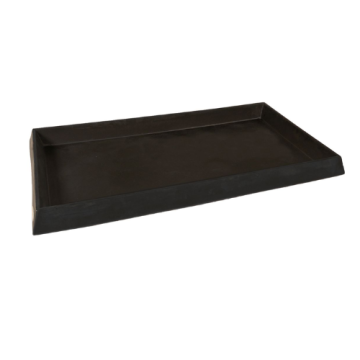 Black and yellow spill tray