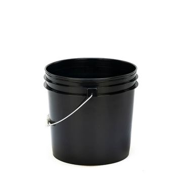 black 2 gallon pail