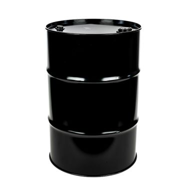 30 Gallon Closed Head Steel Drum, UN Rated, Lined - Black
