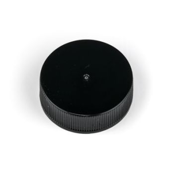 Black Phenolic Ribbed Screw Cap – 33 mm
