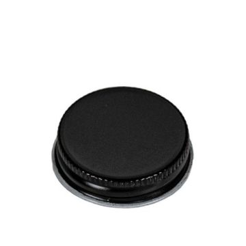38-400 Black Metal Screw Cap - Plastisol Liner