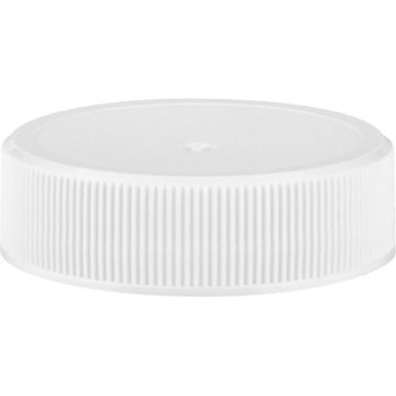 White HDPE matte top cap, 38-400