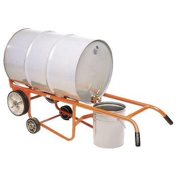 Drainer Drum Truck for Steel Drums, Polyolefin Wheels