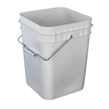 Square Pail White