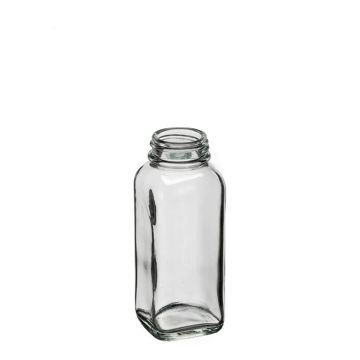 4 Ounce French Square Glass Bottle