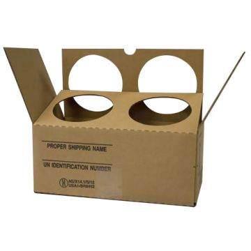 Hazmat box for 2 cans