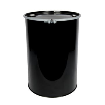 55 Gallon Straight Sided Steel Drum with Fittings and Bolt Ring