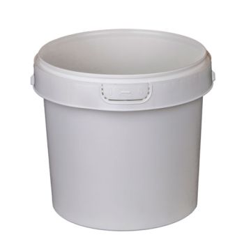 1 Gallon Round Plastic Container Flame Treated - IPL Commercial Series