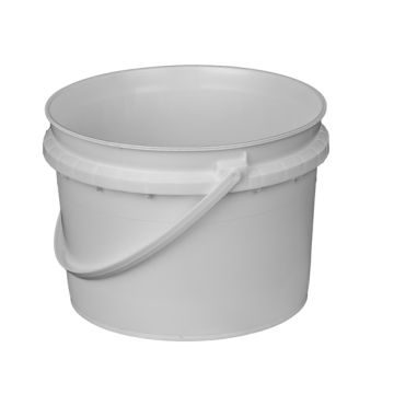 1 Gallon Round Plastic Container with Handle - IPL Industrial Series